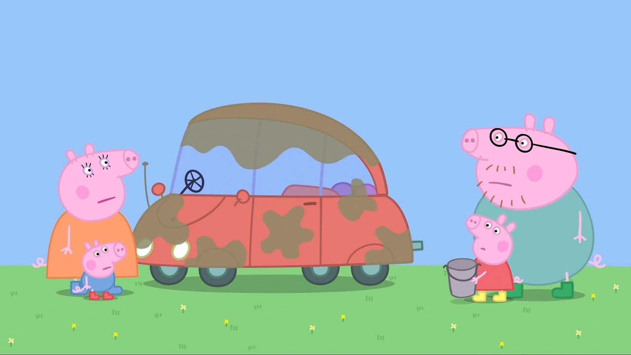 Pepa Prase | čišćenje automobila | Crtani filmovi za djecu