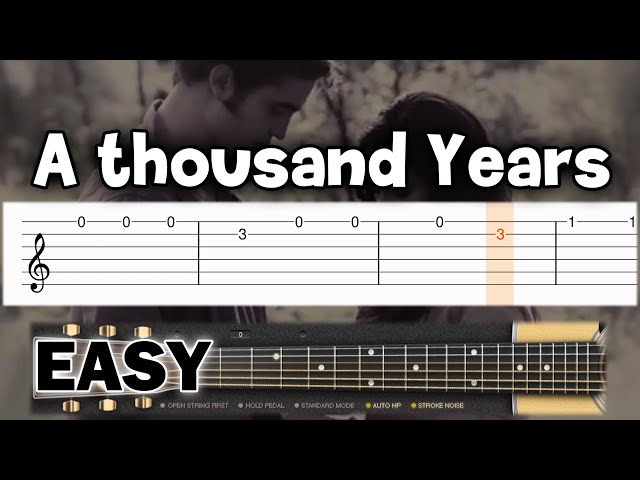 Christina Perri - A Thousand Years - Easy Guitar Tutorial (Tab) - Youtube
