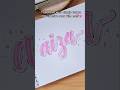 name lettering Ideas #art #calligraphy #lettering #shorts #viral #satisfying