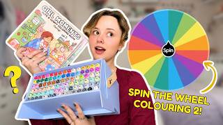 I Let a Spinning Wheel Choose My Entire Colouring Page AGAIN Colouring Challenge