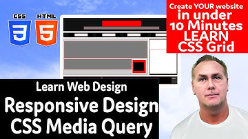 Create a Responsive Website from scratch Quickly and easily use Media Query CSS lesson Free styling