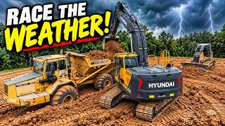 This Building Pad Isn’t Turning Out Right… And Weather Is Coming!