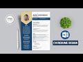 How to Create a Simple &amp; Easy Resume/CV in MS Word   ⬇ DOWNLOAD FREE (2022)