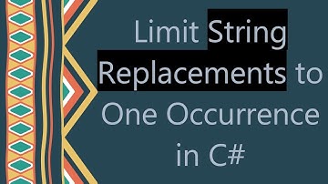 Limit String Replacements to One Occurrence in C#