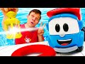 Видео про машинки - Грузовичок Лева строит МАЯК! Весёлые игры для детей