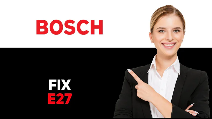 How To Fix Bosch Dishwasher E27 Error Code - Meaning, Causes, & Solutions (2025)