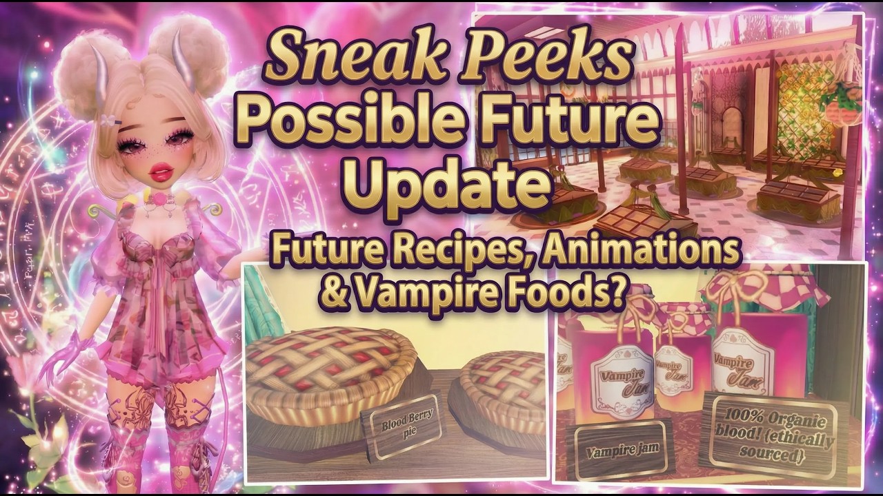 Анонс обновления «Кулинарные мастер-классы MonsterVerse» (будущие рецепты, анимация и вампирская ...