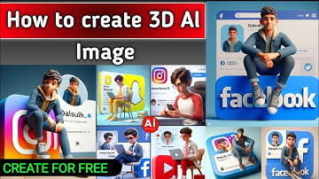 How to create 3D AI Social media boy Images | Viral photo editing | bing image creator tutorial | ai