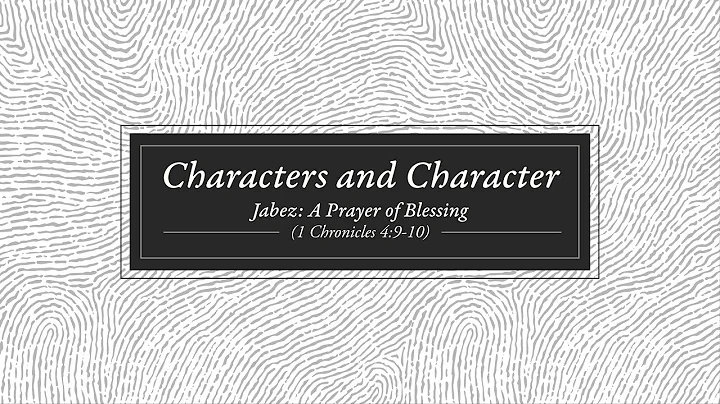 Jabez: A Prayer of Blessing (1 Chronicles 4:9-10) - Dr. Daniel Dickard - Oct 24, 2021