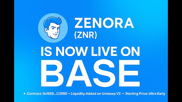 FREE 1,000 ZNR AIRDROP! ZENORA (ZNR) on Base Network #Binance  #crypto #OKX #Bitget  #Upbit #Kucoin