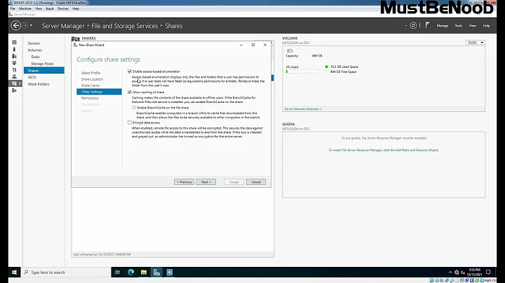 12. Create a Share Folder in Windows Server 2022