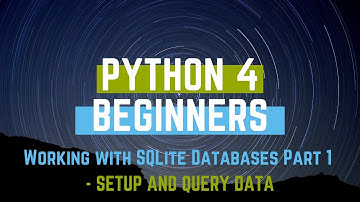 Beginning Python - Working with SQLite - Part 1