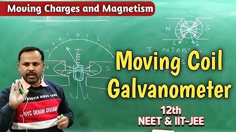 Moving Coil Galvanometer construction and working | #cbse 12th | Physics handwritten notes