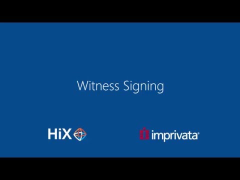 Uitleg en demo van Imprivata Witness Signing in ChipSoft HiX