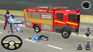 Firefighter Robot Transform Truck - Emergency Rescue Simulator - Android Gameplay