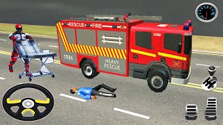 Firefighter Robot Transform Truck - Emergency Rescue Simulator - Android Gameplay screenshot 4