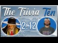 Blake takes his turn at the trivia ten  trivia ten 212