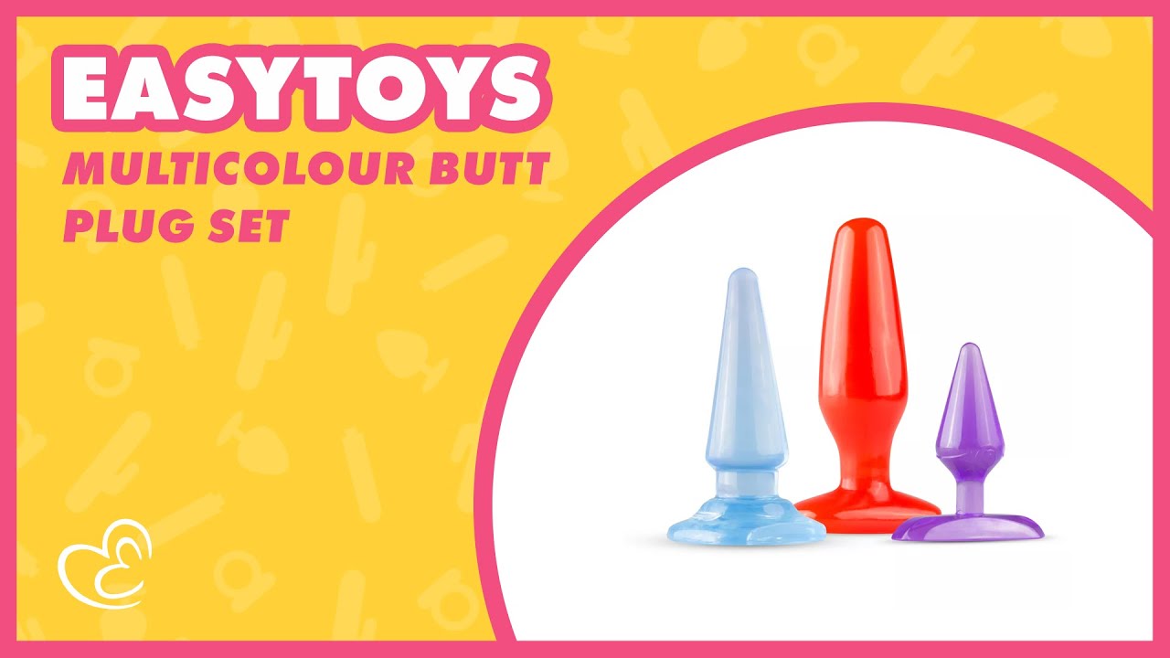 EasyToys Multi-Colour Anal Plug Set – Explore Comfortably & Safely 💗 EasyToys