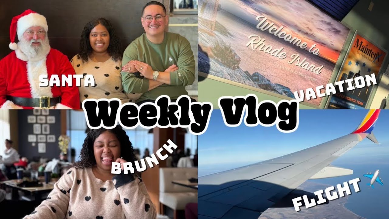  “Our Christmas Vacation 🎄✈️ | Airport Drama, Baltimore Buffet & We Saw SANTA!🎅”