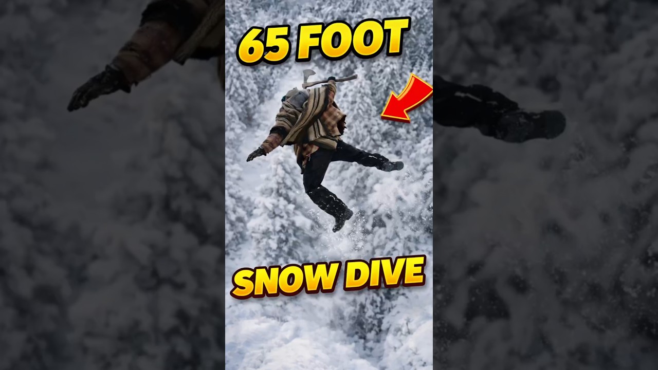 That Was CLOSE 😳 65 FOOT SNOW DIVE BY @kenstornes #snowjump #snowdive #stunt