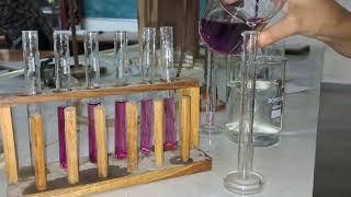 Experiment to verify beer lambert law using KMnO4 solution