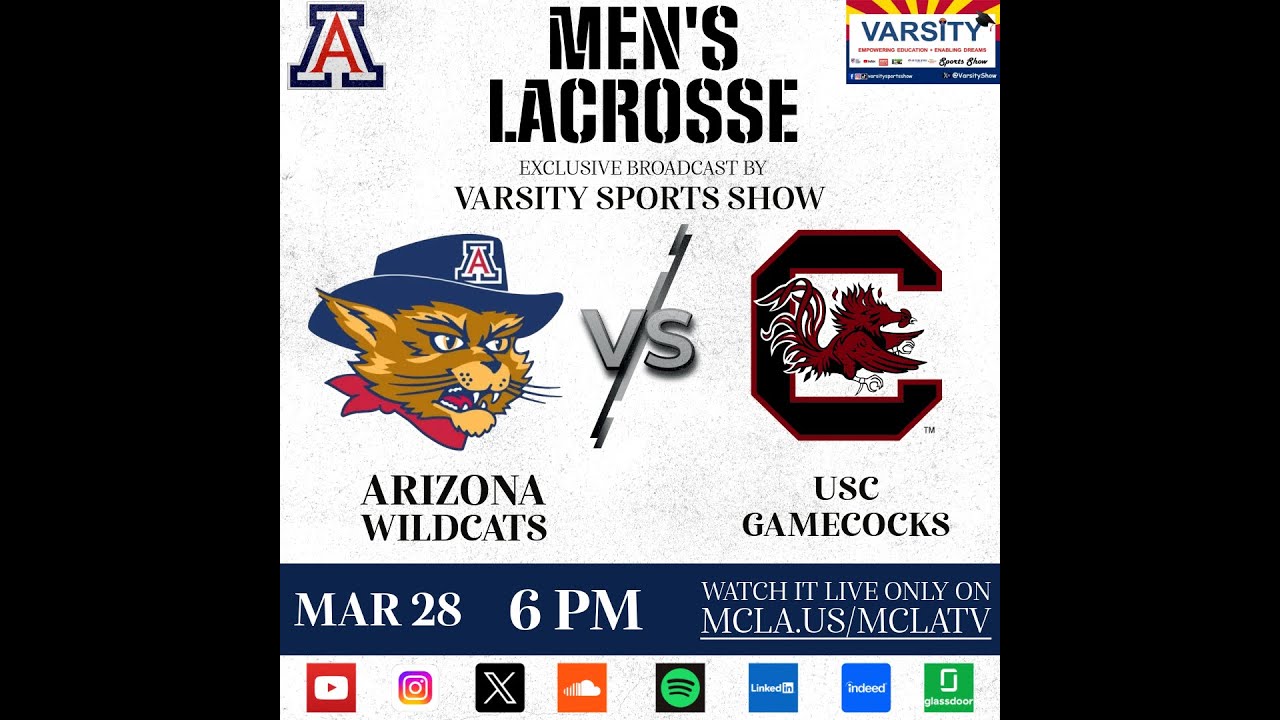 Men's Lacrosse- Arizona vs University of South Carolina- March 28, 2025