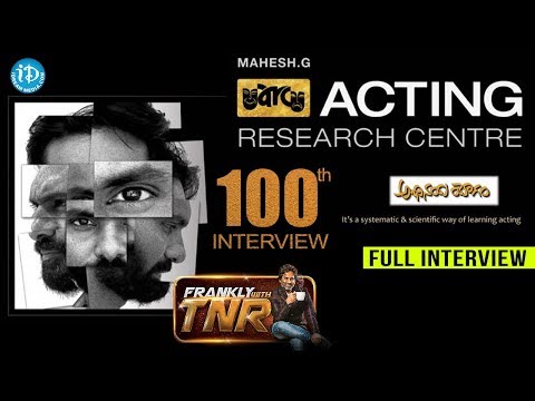 Abhinaya Yogam Acting Research Centre - FULL Interview || Frankly With TNR #100 || Talking Movies