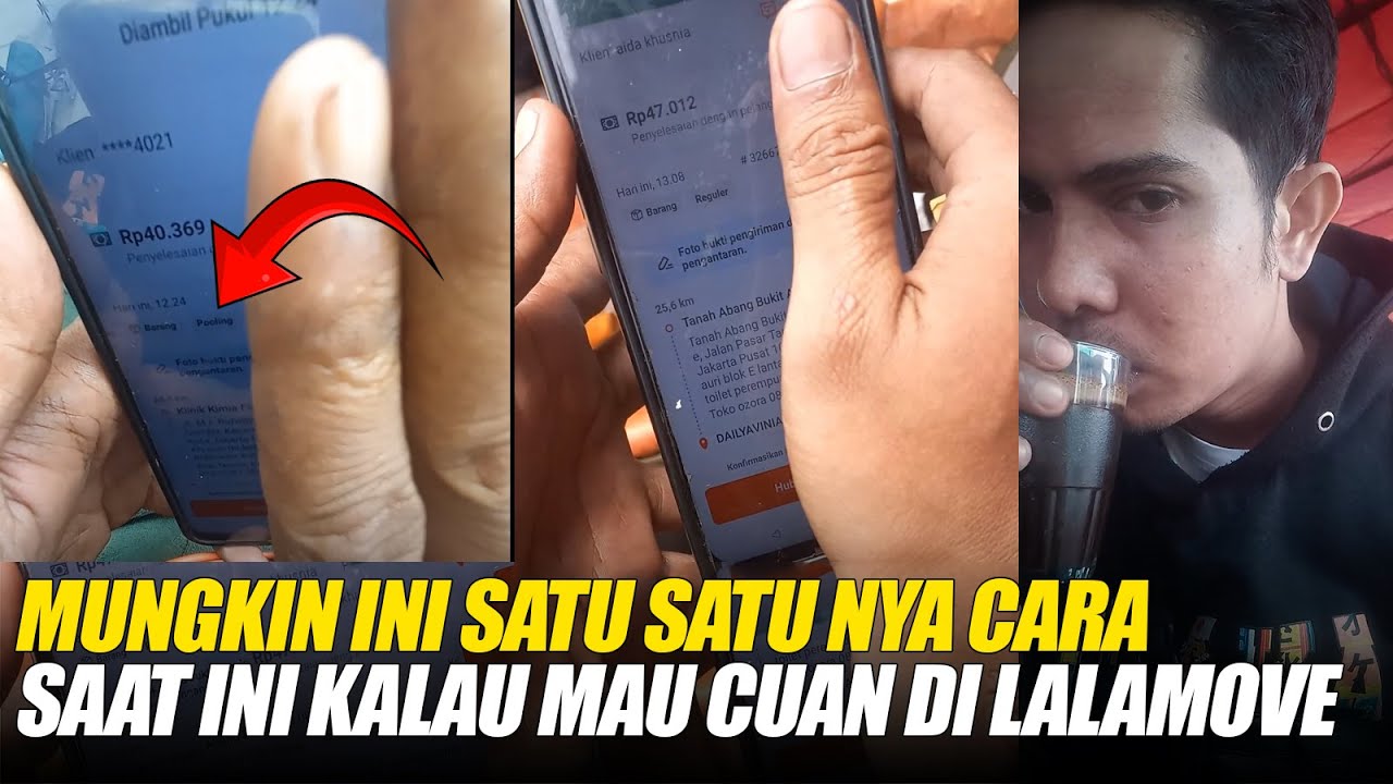 Trik cuan di lalamove, tapi harus siap siap dengan resikonya...!!! #lalamove #lalamoveindonesia