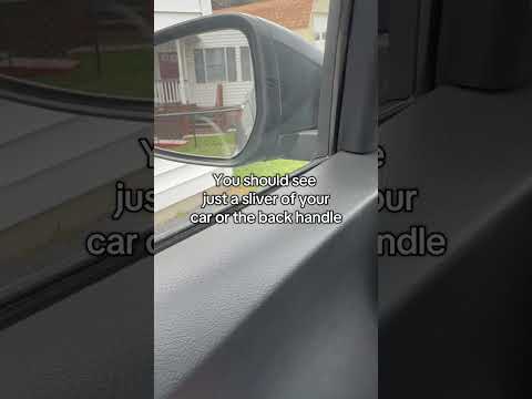 New Drivers! Make sure you know how to adjust your mirrors. Don’t forget about your rearview mirror!