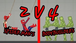 4 серия 1 сезон 2 spider man's ,против 4 bodybuilders,кто де выиграл?