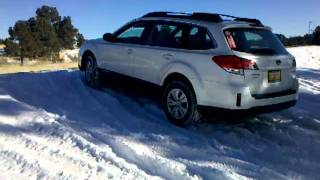2011 Subaru Outback in the snow. Fixed!
