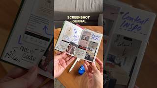 don’t let screenshots collect dust in your camera roll — make a screenshot journal! 📓 #journalideas