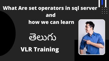 What Are set operators in SQL server and how we can learn