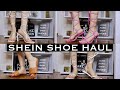 SHEIN SHOE HAUL! WIDE FOOT EDITION!! HEELS & FLAT SANDALS!