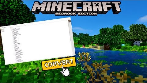 Convert Minecraft Java worlds to Bedrock Edition!!