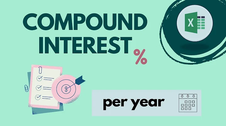 Compound interest evolution per year in Excel | BUILD YOUR OWN TRACKER 😄