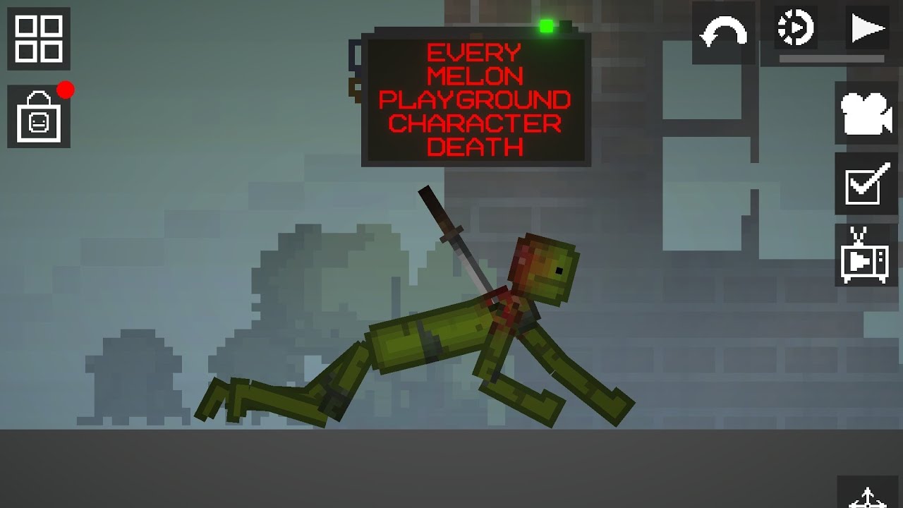 every melon playground character death 