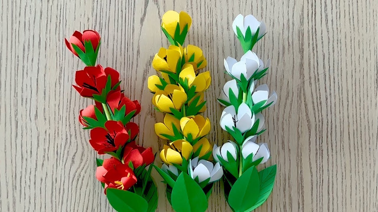 How To Make Round Tissue Paper Flower | Easy DIY Paper Craft - YouTube
