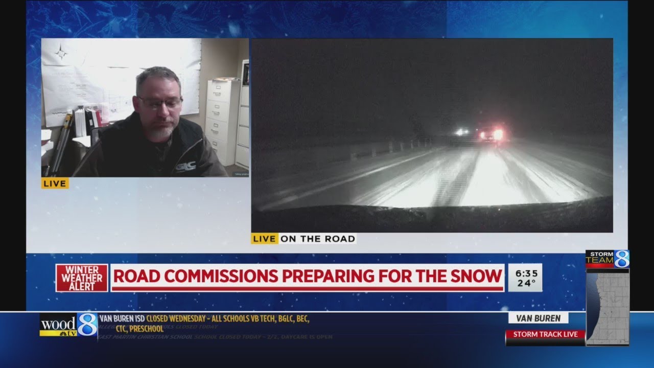 Van Buren County Road Commission on News 8 Daybreak Wednesday YouTube