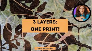 Easy Gel Printing Create Complex Abstract Prints with Just 3 Layers