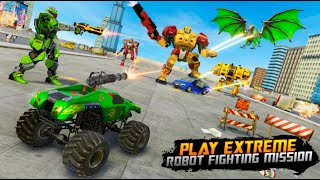 Monster Truck Robot Wars New Dragon Robot Game Game Hippo Studio Gameplay 1