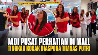 Timnas Putri MELOKAL, Ikut Trend Pacu Jalur !! Kocaknya Iris De Rouw CS Joget Aura Farming di Mall
