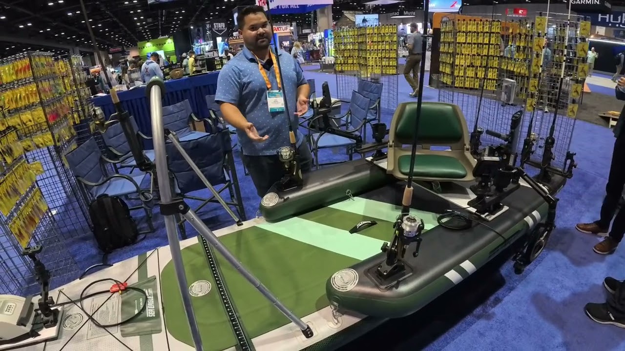 Sea Eagle Sup Fisher , the inflatable skiff boat. Icast 2024