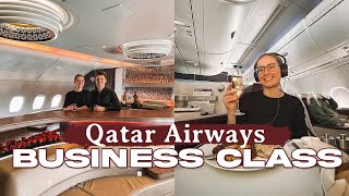 Qatar Airways Business Class A380 (Doha - London) Perfect Way to Start Our European Summer Travels! by Brieana Young 21,368 views 10 months ago 6 minutes, 31 seconds