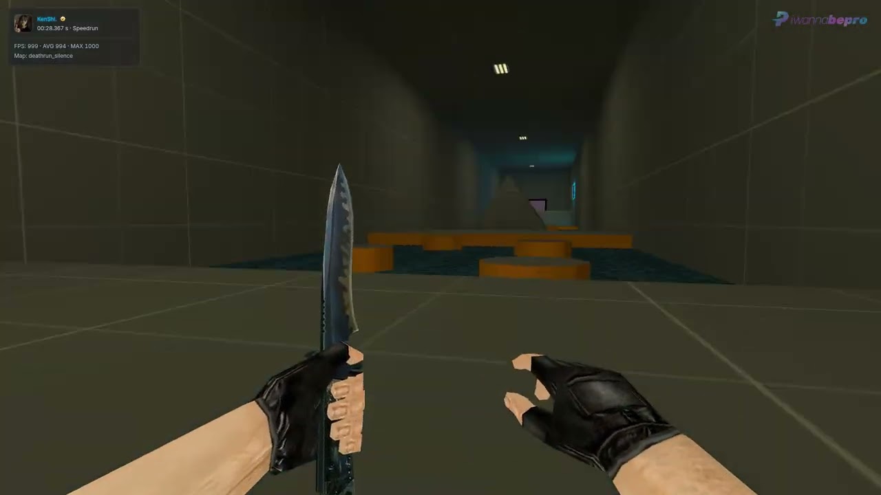 deathrun_silence — 0:28.367 WR [Speedrun] FPS: Unlimited by `KenShi. | CS 1.6 [iwannabepro.com]
