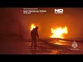 Arde un almacén cerca de San Petersburgo mientras Ucrania apunta a centros de Ozon