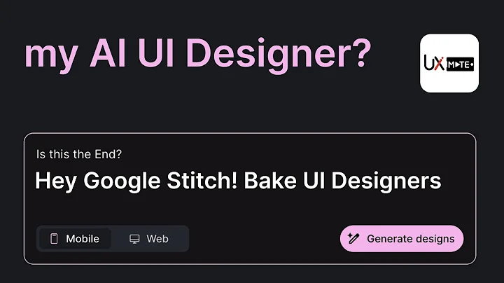 Google’s New UI Design Tool? Is it end of UI Designers?