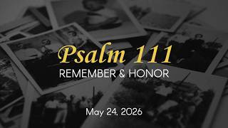 Remembering God's Wondrous Works: Praise, Study, Obedience