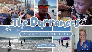 The Durrances head to the beach to play baseball!