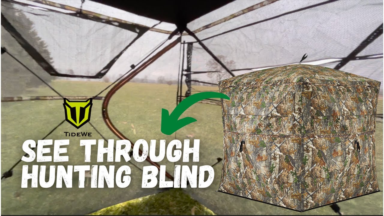 TideWe See Through Hunting Blind - YouTube